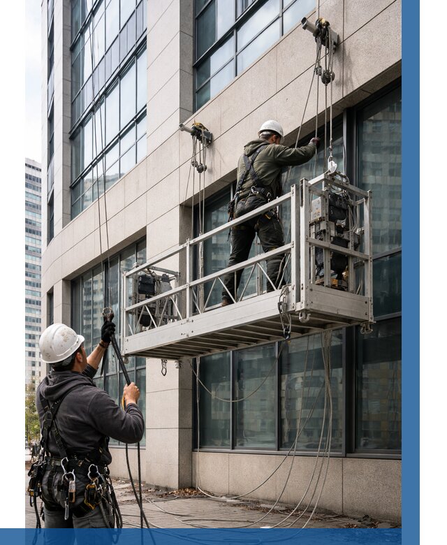 Монтаж и подъем фасадной люльки в Темрюке от 12352 р. | ВЫСОТНИК-Тмр