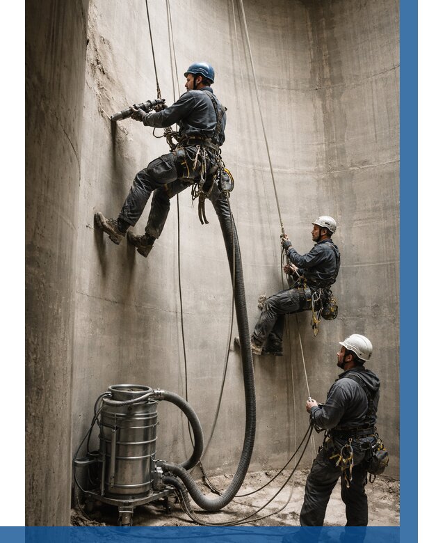 Зачистка силосов в Темрюке от 4632 р. Договор и смета ВЫСОТНИК-Тмр