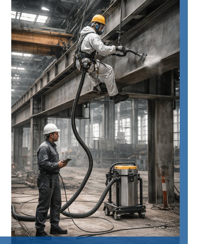 Обеспыливание конструкций в цехе в Темрюке от 4323 р. | ВЫСОТНИК-Тмр