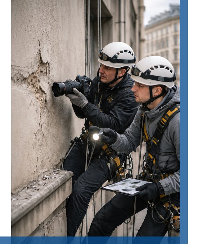 Фотофиксация дефектов фасада в Темрюке от 4632 р. | ВЫСОТНИК-Тмр